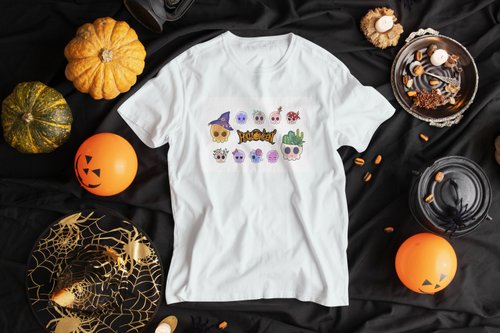 T-shirt unisex Blanca, Feliz halloween