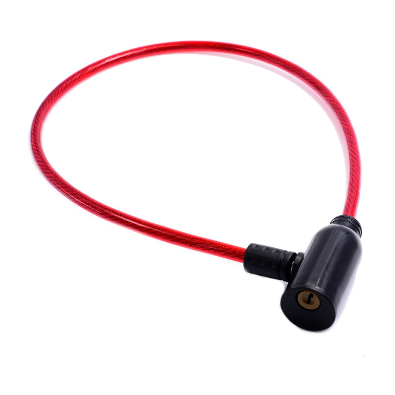 Candado para tu bicicleta con dos llaves Color Rojo asegurar bici