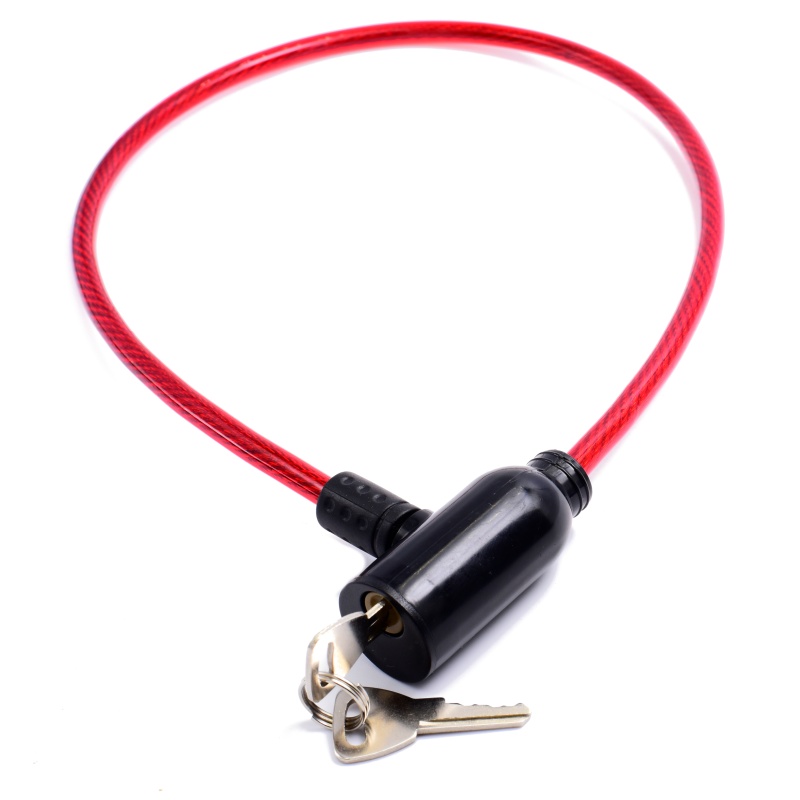 Candado para tu bicicleta con dos llaves Color Rojo asegurar bici