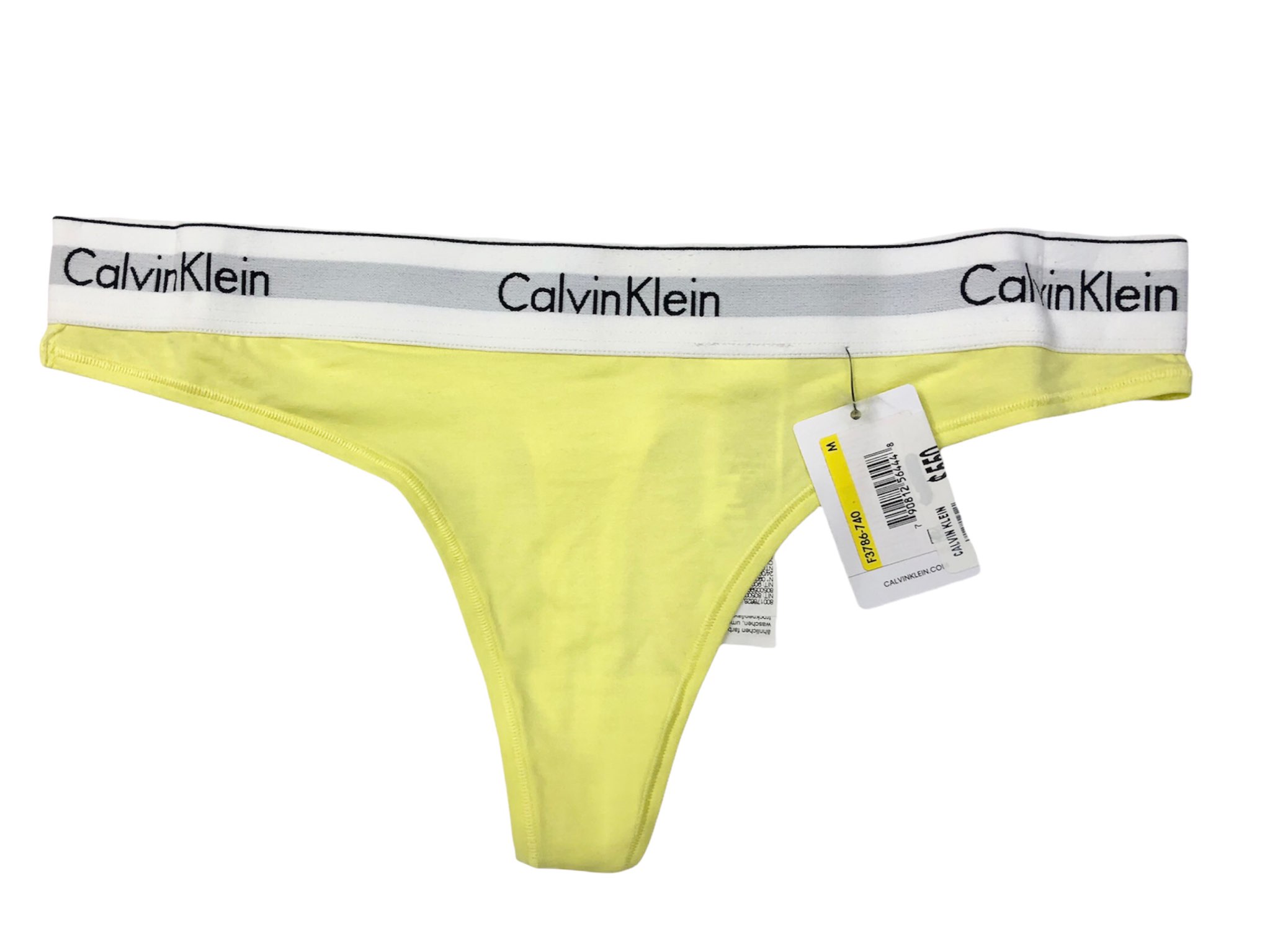 Tanga Calvin Klein color amarillo de dama 100% original y nuevo
