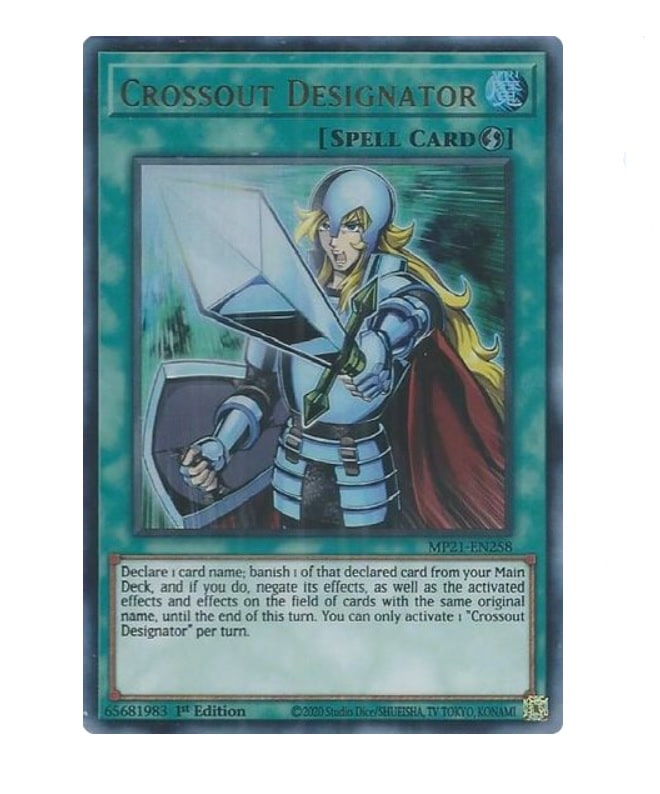 YUGIOH CROSSOUT DESIGNATOR ULTRA RARA MP21-EN258 - KONAMI