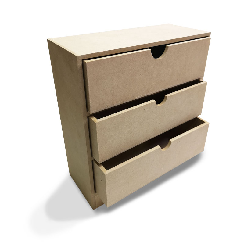 CAJONERA DE MADERA MINI 3 CAJONES