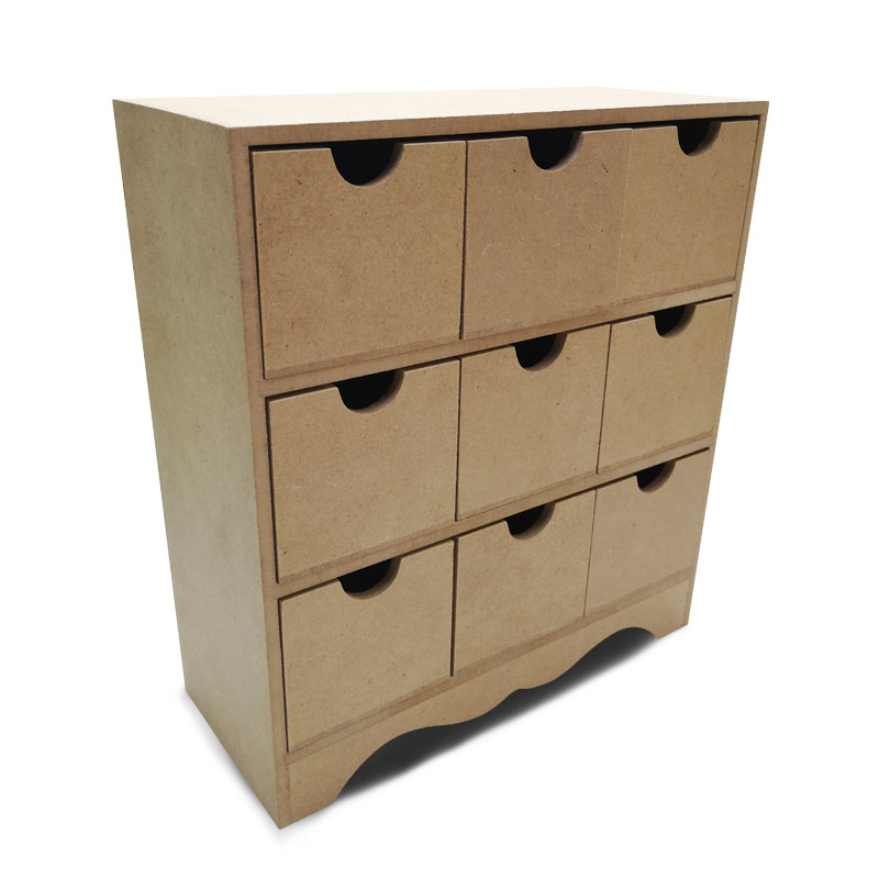 CAJONERA DE MADERA MINI 9 CAJONES