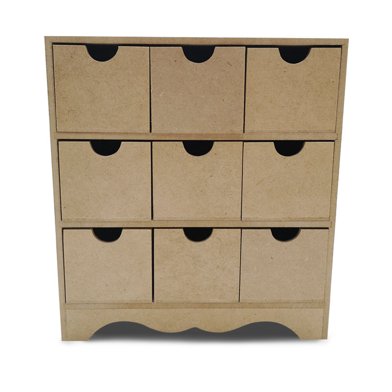 CAJONERA DE MADERA MINI 9 CAJONES