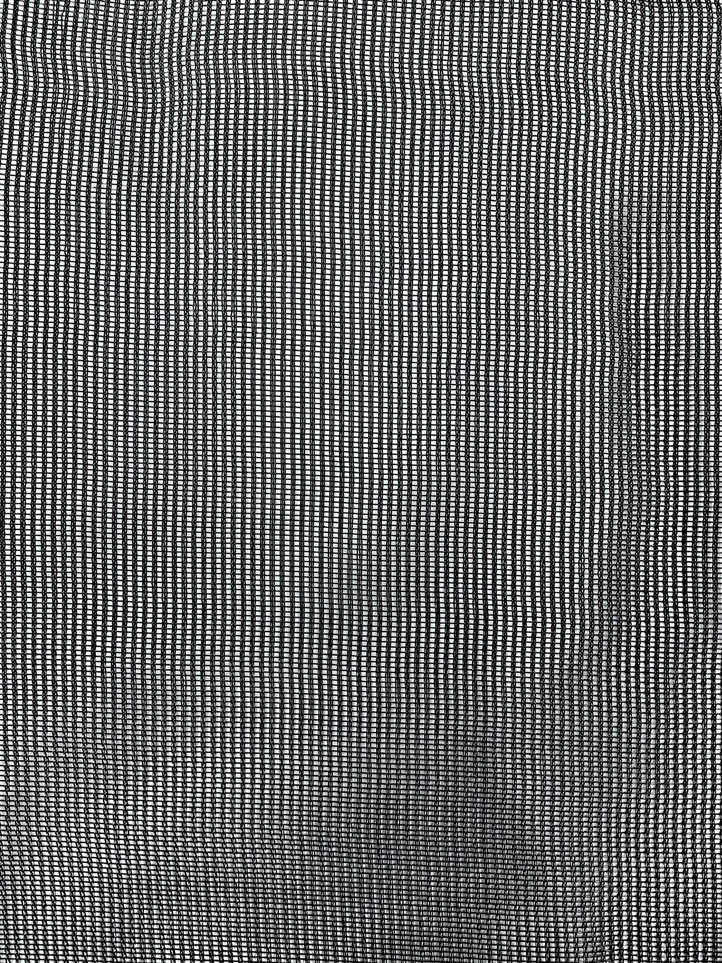 Malla Sombra Negra Monofilamento al 70%. 3.7m Ancho x 5m Largo