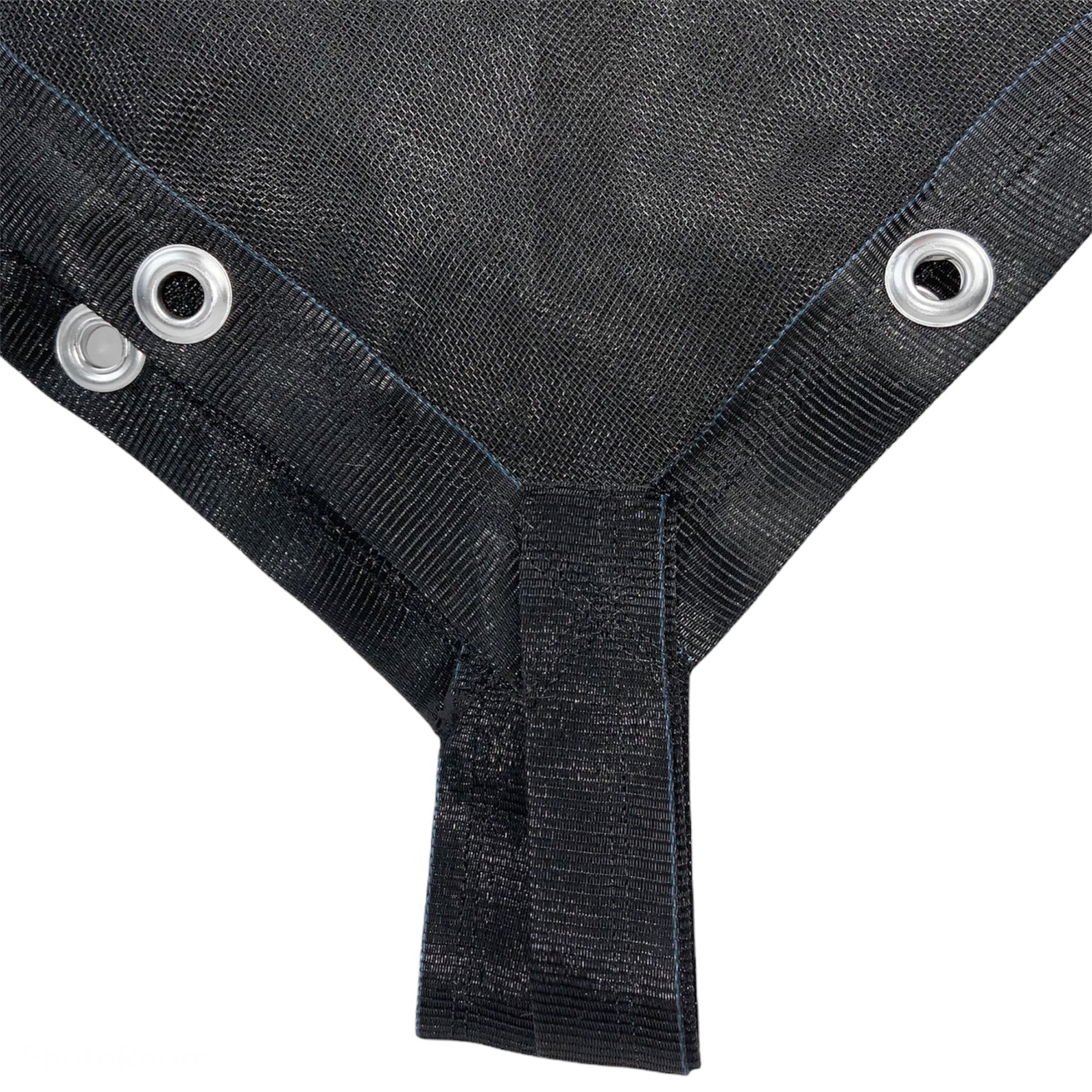 Malla Sombra Negra Monofilamento al 70%. 3.7m x 3m Confeccionada