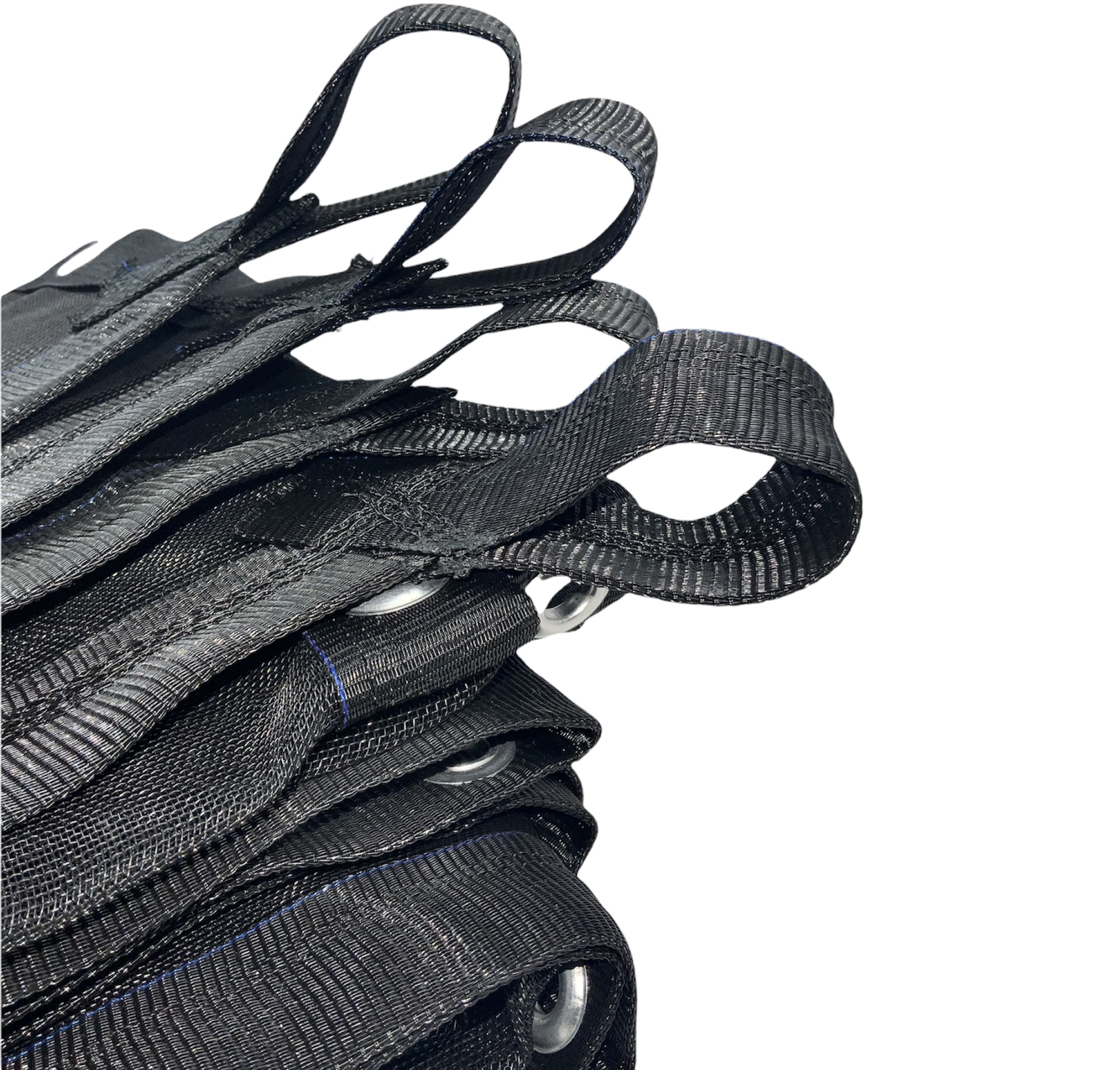 Malla Sombra Negra Monofilamento al 70%. 3.7m x 3m Confeccionada