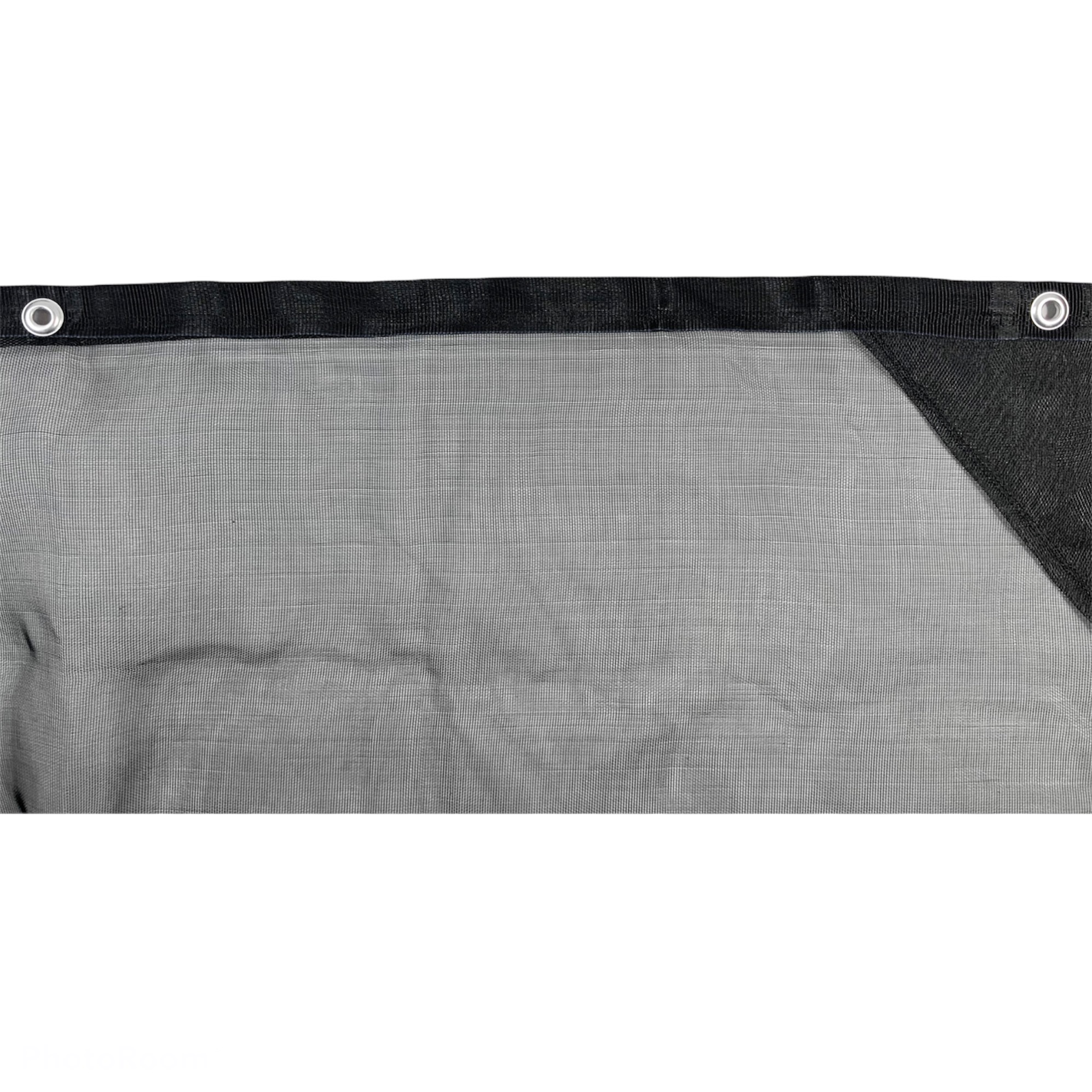 Malla Sombra Negra Monofilamento al 70%. 3.7m x 3m Confeccionada