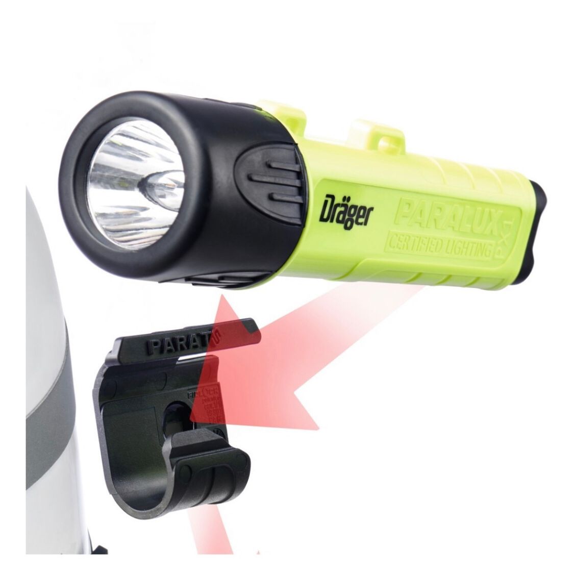 SOPORTE PARA LINTERNA CASCO DRAGER HPS 3500