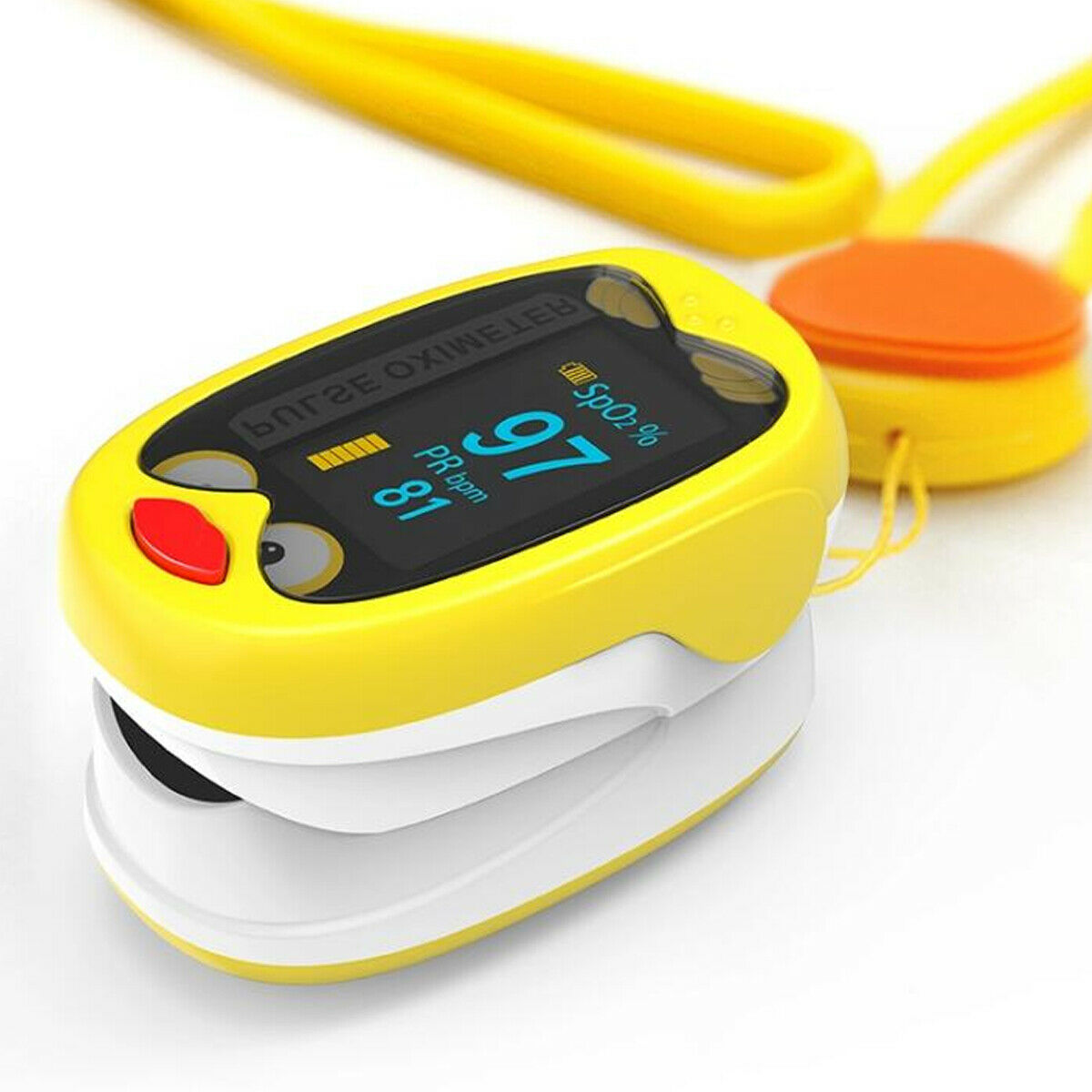 OXIMETRO DE PULSO PEDIATRICO RECARGABLE, PANTALLA OLED, MONITOR DE FC Y SPO2