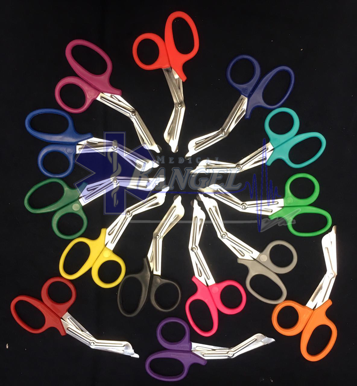 TIJERA USO RUDO 18.5 CM COLORES