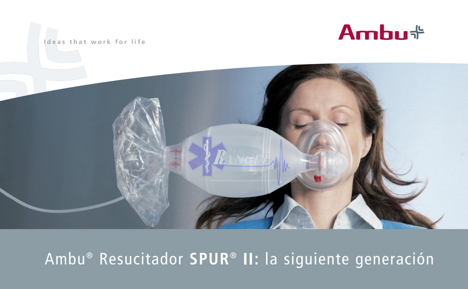 KIT 3 RESUCITADORES BOLSA VALVULA MASCARILLA AMBU SPUR II ADULTO, PEDIATRICO Y NEONATAL