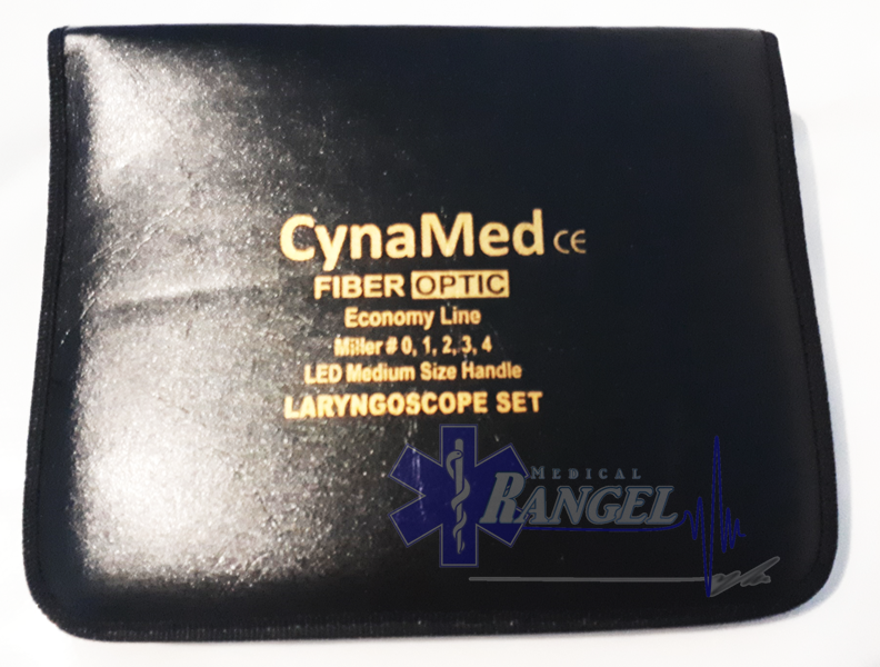 LARINGOSCOPIO MILLER SET 5 HOJAS Y 1 MANGO FIBRA OPTICA