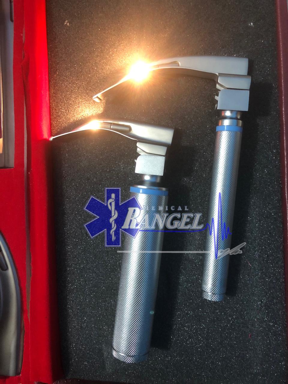 LARINGOSCOPIO SET 11 PZS. 4 HOJAS MAC, 5 HOJAS MILLER Y 2 MANGOS