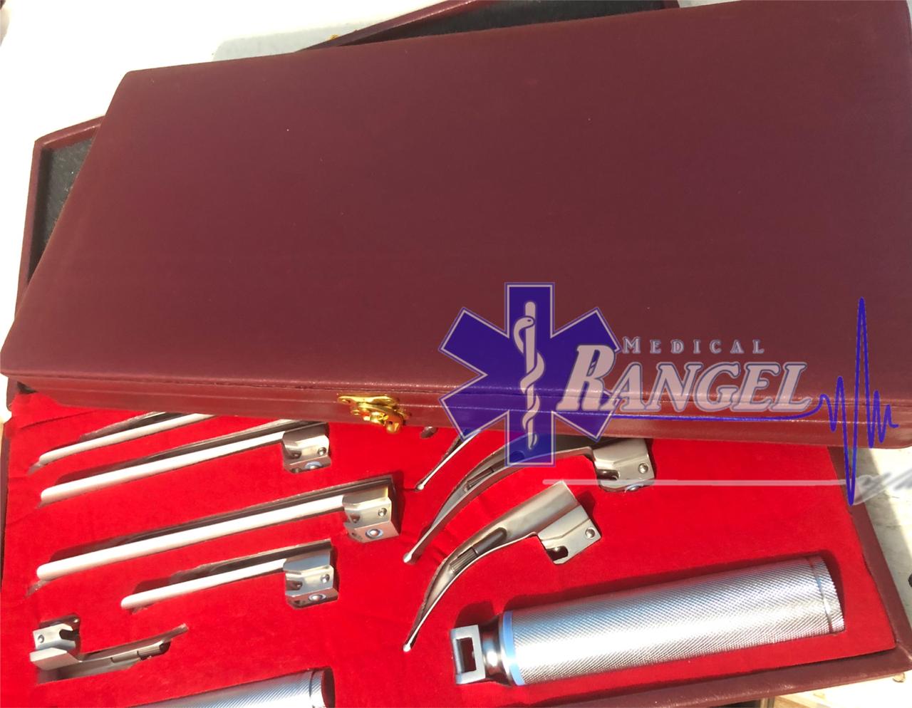 LARINGOSCOPIO SET 11 PZS. 4 HOJAS MAC, 5 HOJAS MILLER Y 2 MANGOS