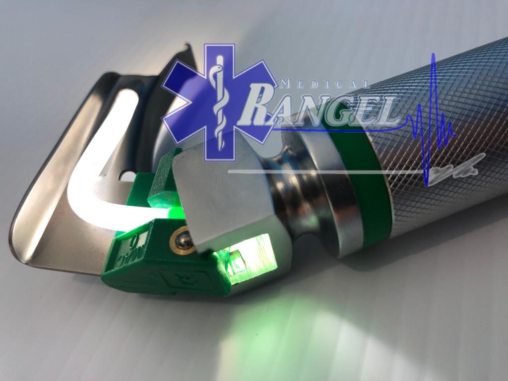 LARINGOSCOPIO SET 12 PZS. 5 HOJAS MAC, 5 HOJAS MILLER Y 2 MANGOS FIBRA ÓPTICA