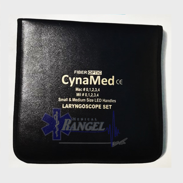 LARINGOSCOPIO SET 12 PZS. 5 HOJAS MAC, 5 HOJAS MILLER Y 2 MANGOS FIBRA ÓPTICA