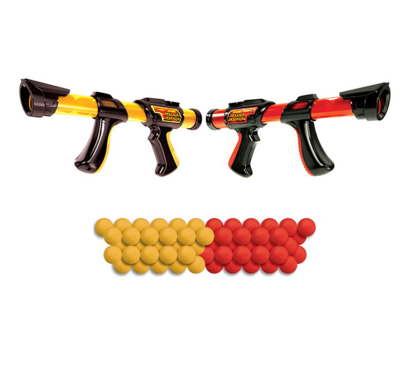Hog Wild Atomic Power Popper Battle Pack - Paquete de Pistolas/Lanzadores de espuma de fuego rápido - Dispara hasta 8 bolas de espuma cada uno - 2 jugadores - 4+ Nuevo