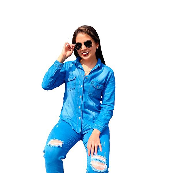 Camisa de mezclilla para dama