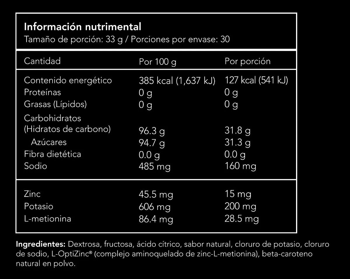 Eléctrolitos y rehidratente Hydrate 90, 30 porciones, Sabor naranja, 990g