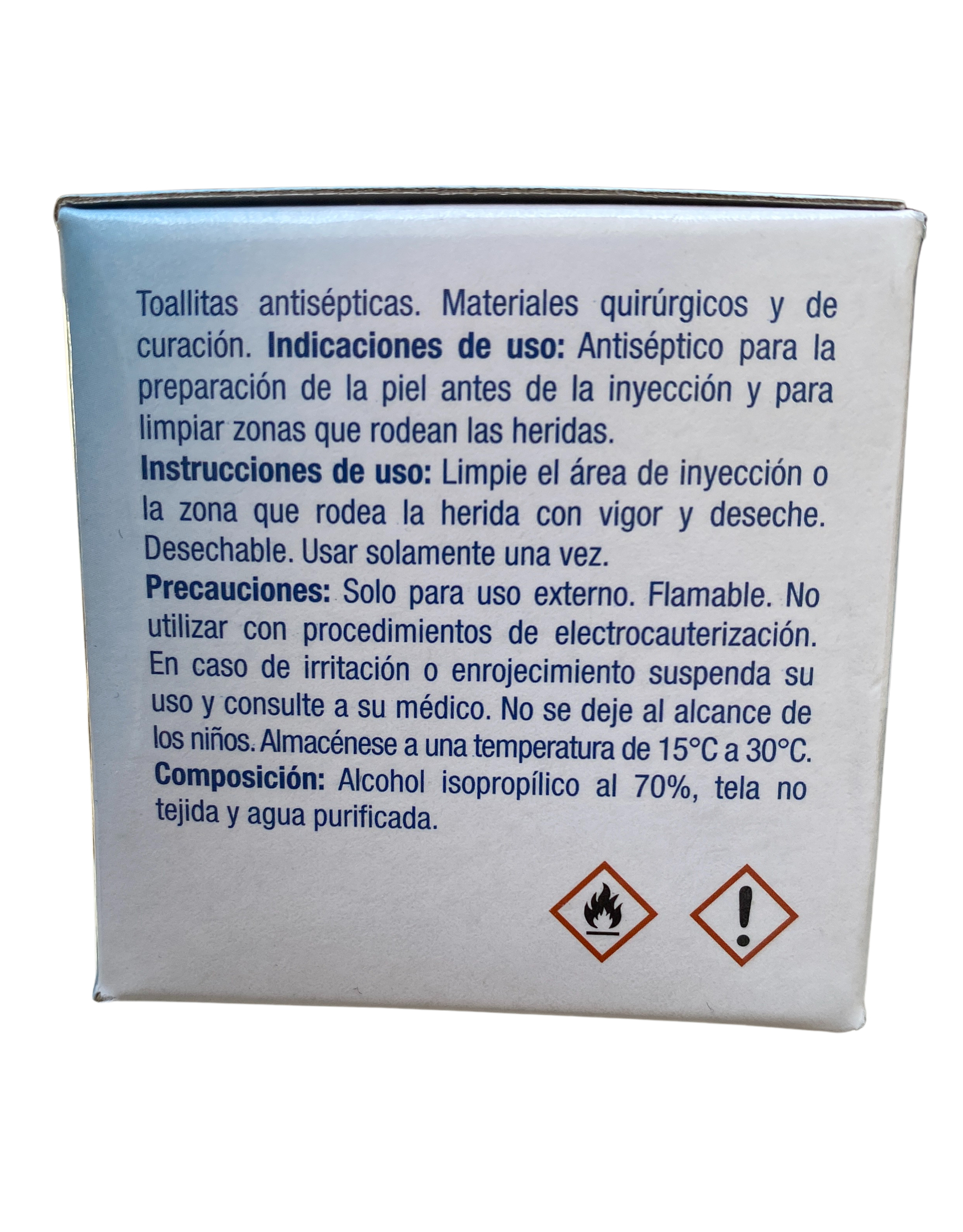 Toallitas con Alcohol 