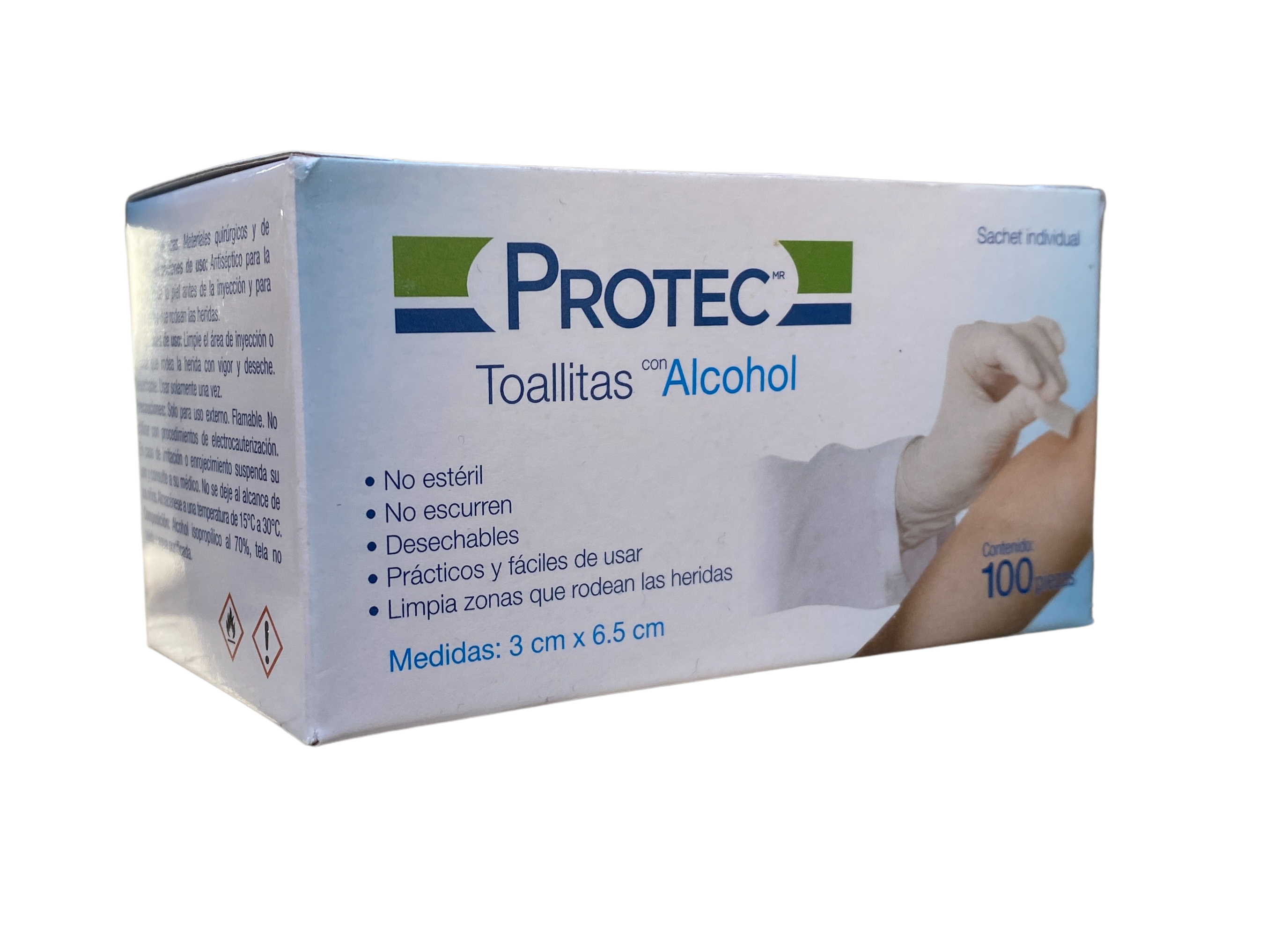Toallitas con Alcohol 