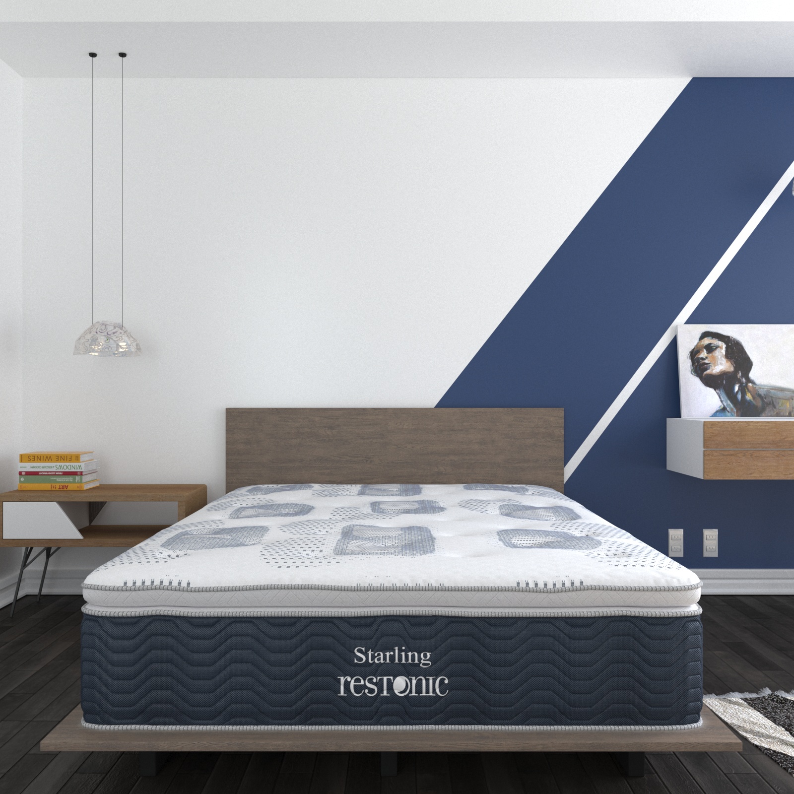 Colchón Queen Size Hyper Restonic Ortopédico