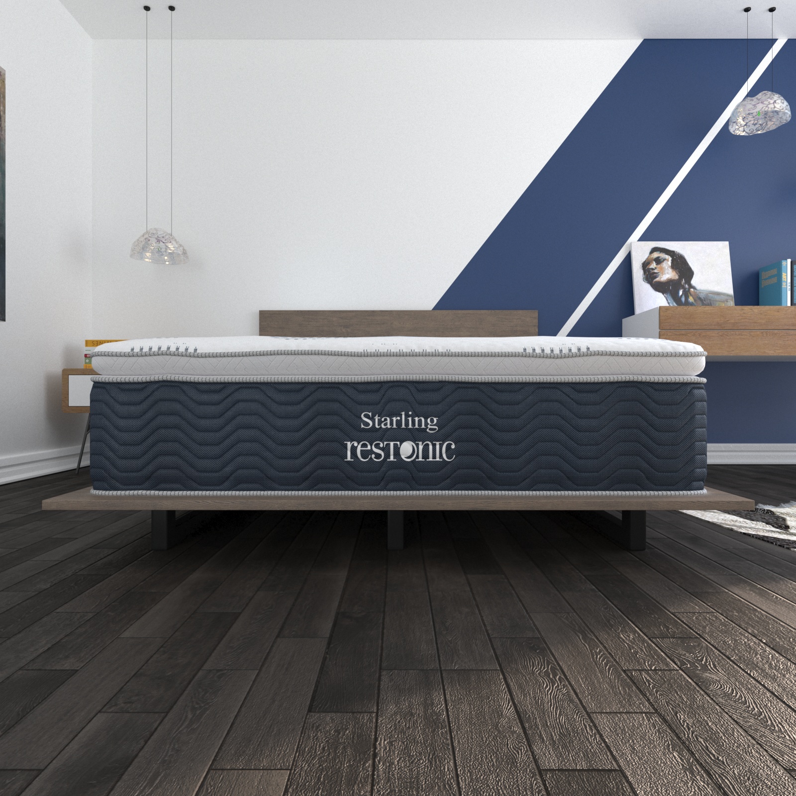 Colchón Queen Size Hyper Restonic Ortopédico