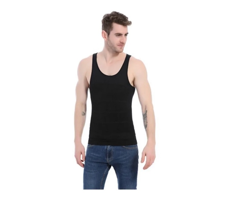 2 Pack Faja Hombre Camiseta Reductora Modeladora De Postura