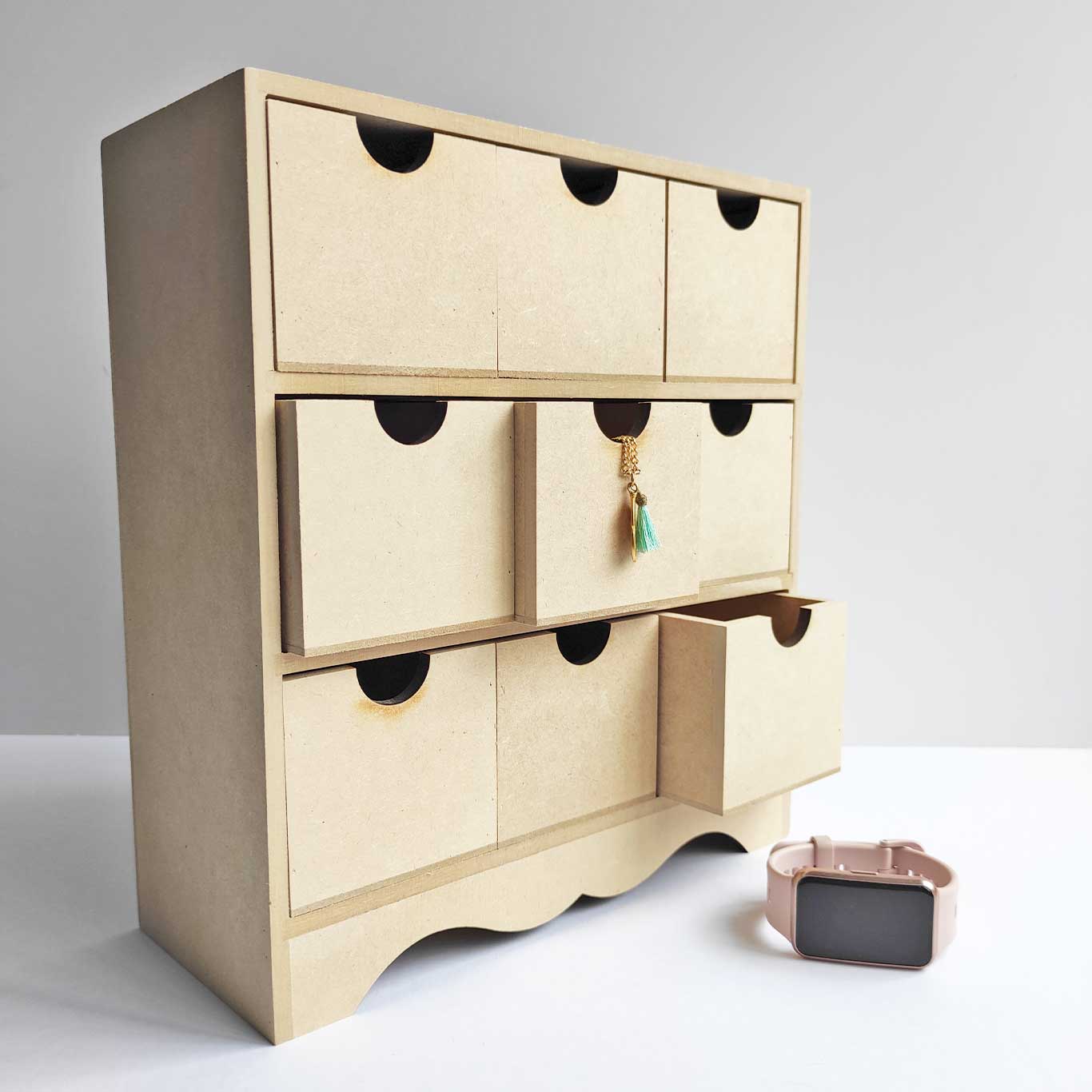 CAJONERA DE MADERA MINI 9 CAJONES