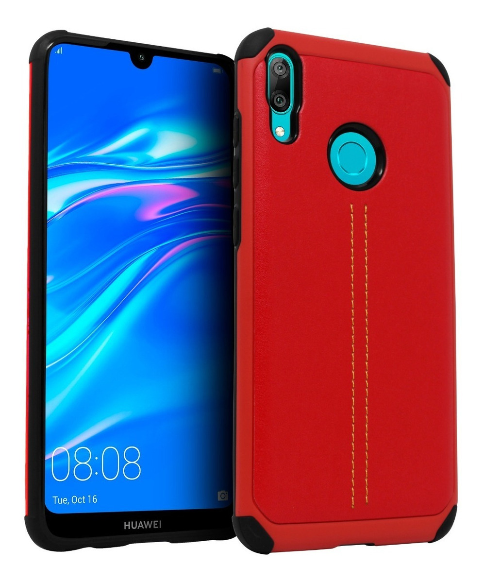 Funda Case TPU Tipo Piel Para Huawei Y7 / Y7 Prime 2019 State22