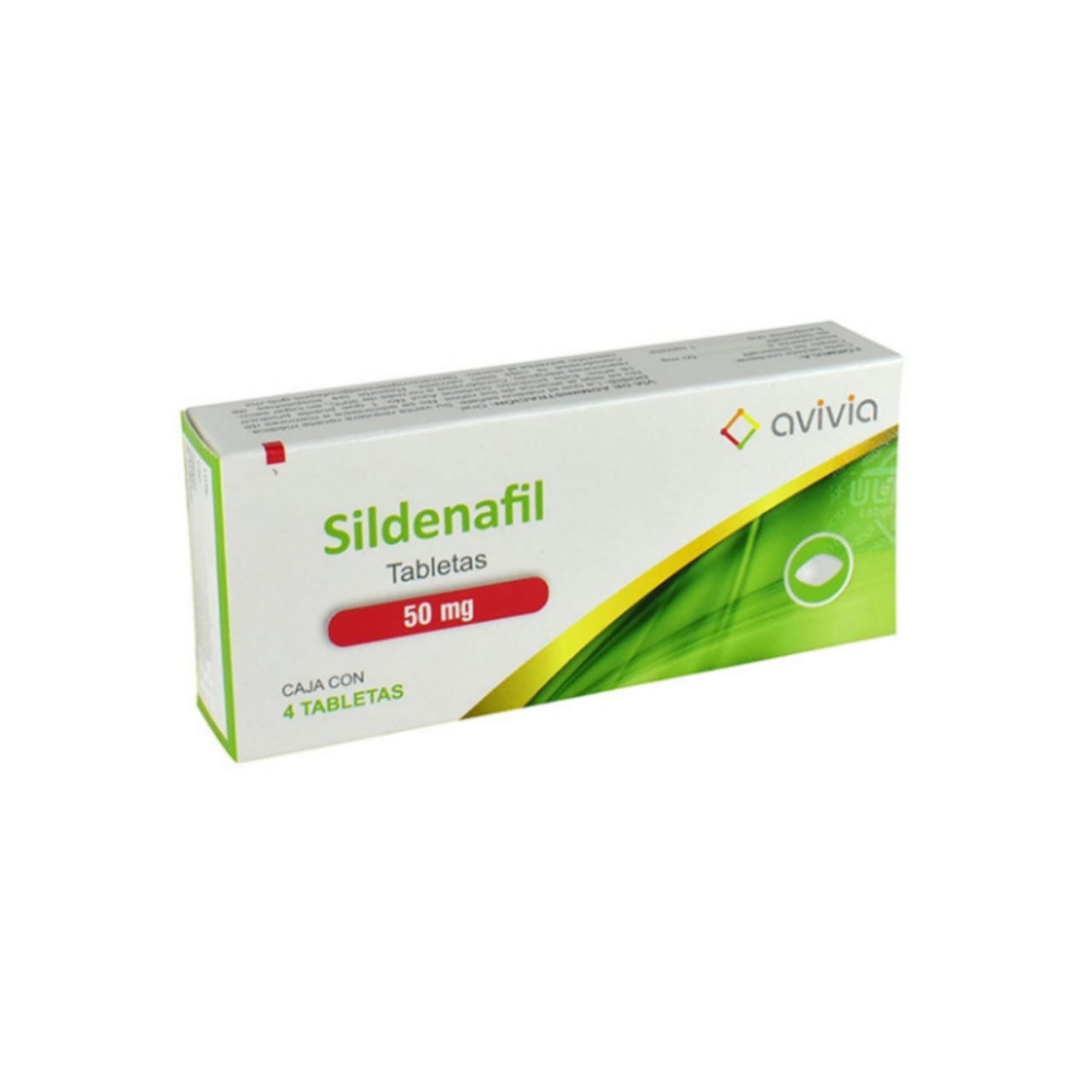 Sildenafil 50mg, 4 tabletas (3 cajas)