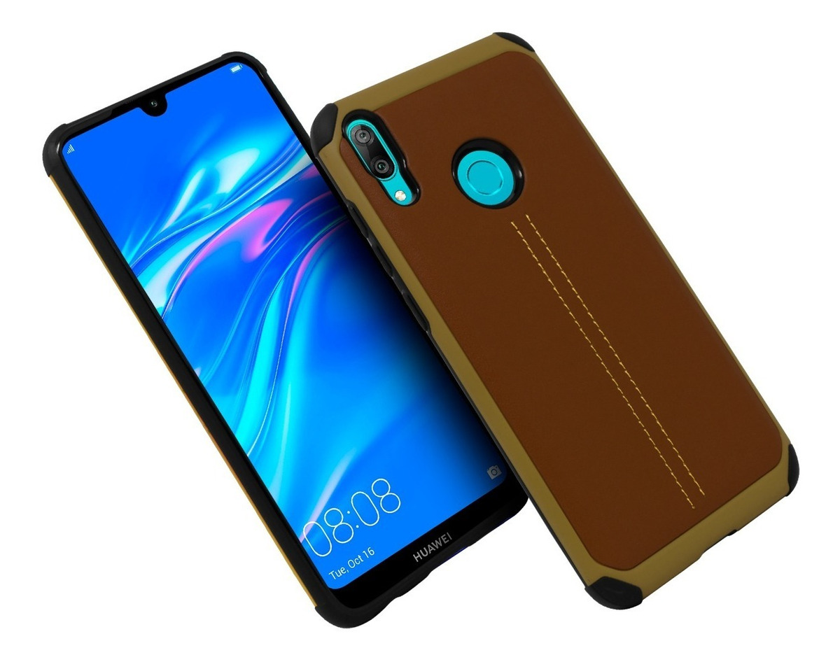 Funda Case TPU Tipo Piel Para Huawei Y7 / Y7 Prime 2019 State22
