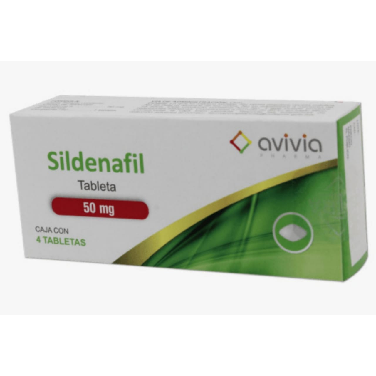 Sildenafil 50mg, 4 tabletas (3 cajas)