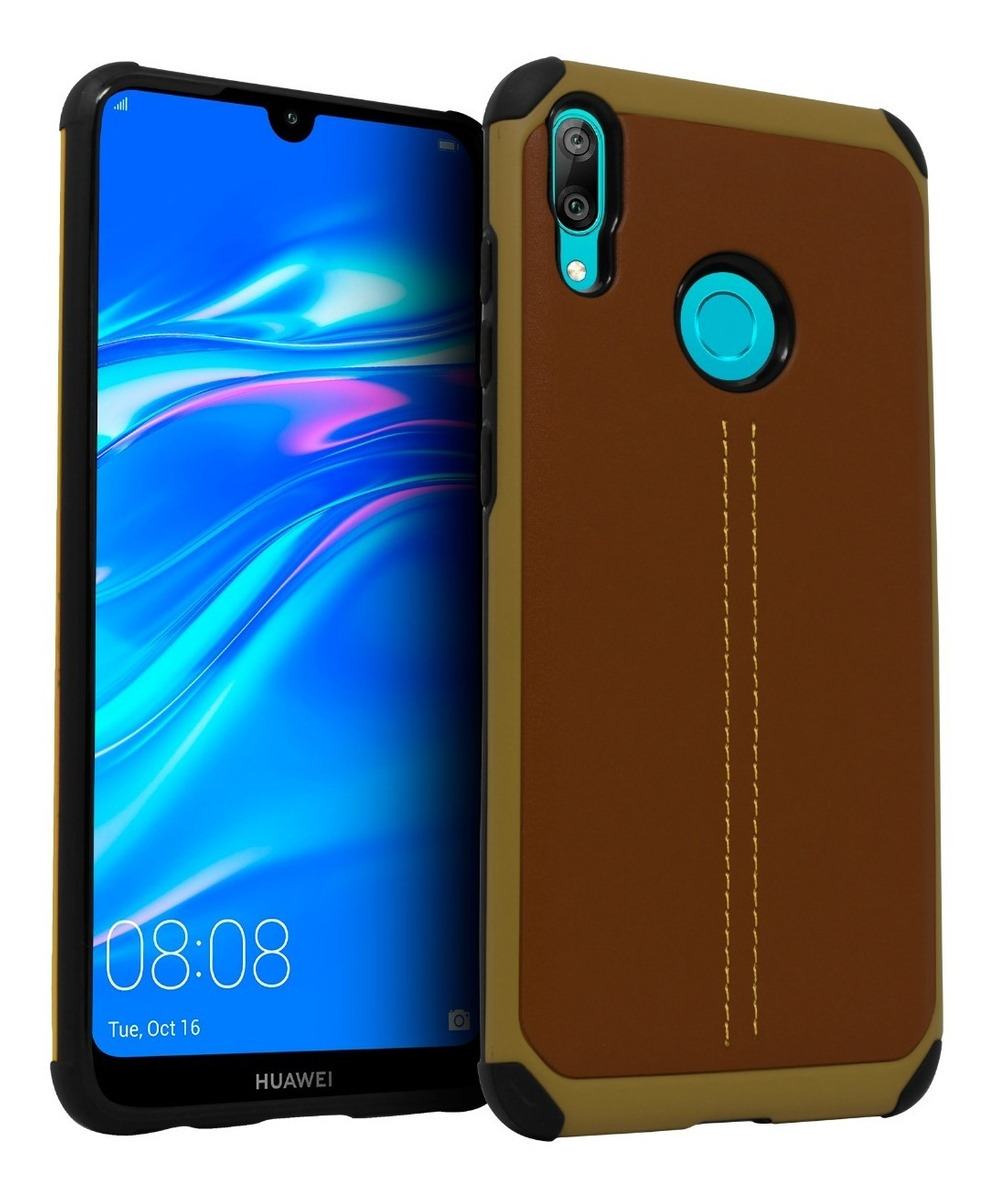 Funda Case TPU Tipo Piel Para Huawei Y7 / Y7 Prime 2019 State22