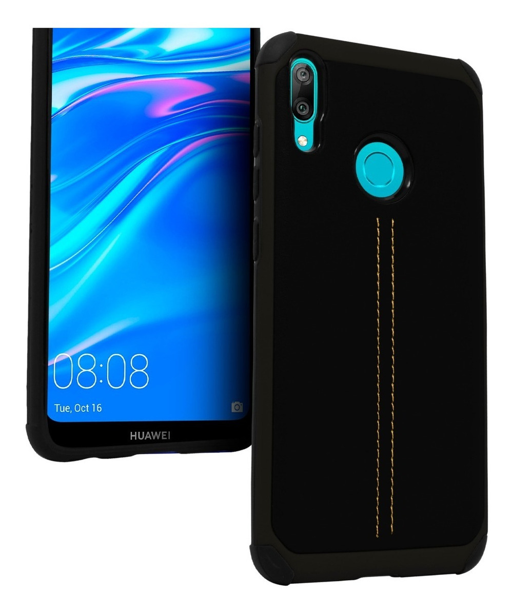 Funda Case TPU Tipo Piel Para Huawei Y7 / Y7 Prime 2019 State22