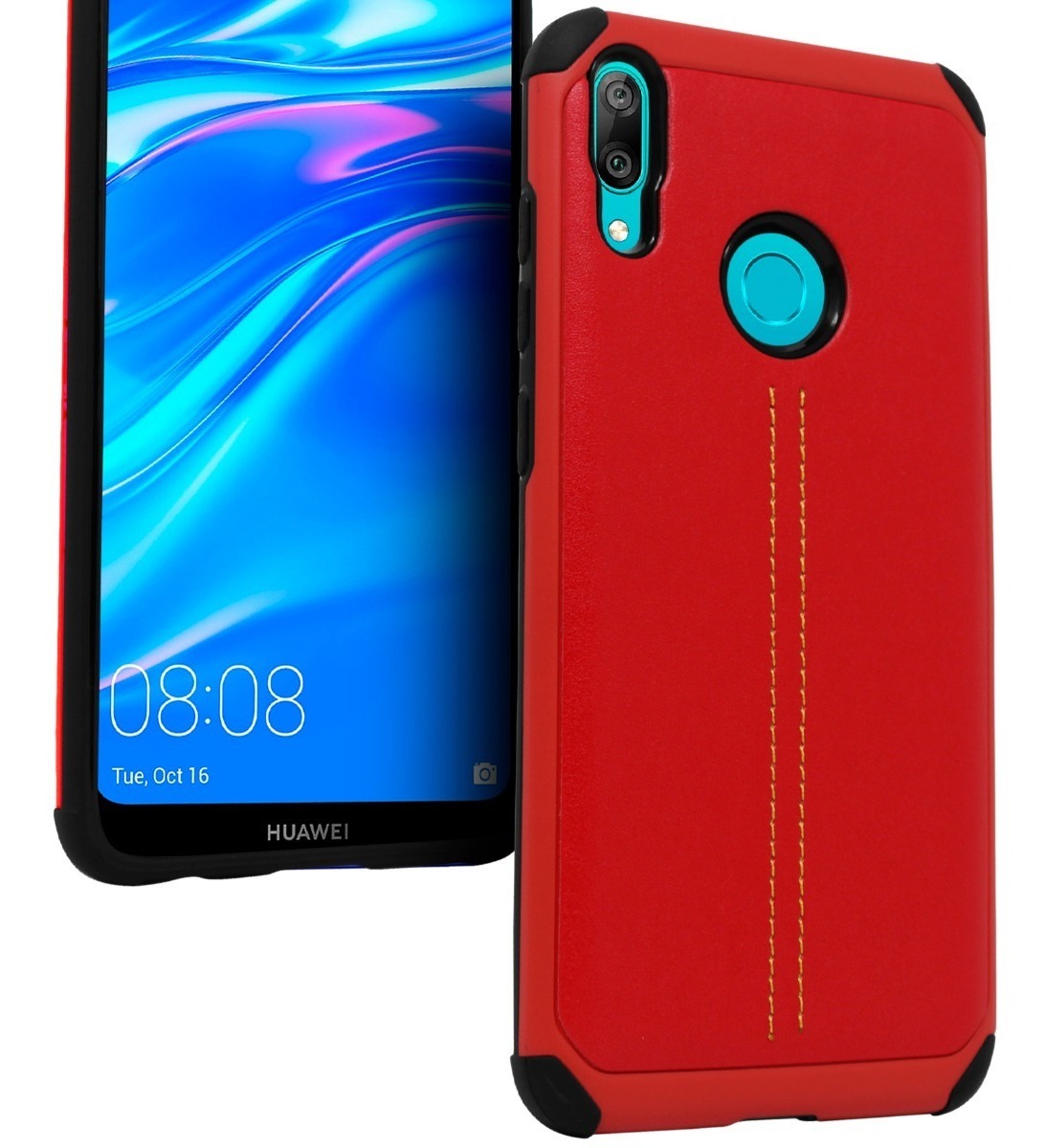 Funda Case TPU Tipo Piel Para Huawei Y7 / Y7 Prime 2019 State22