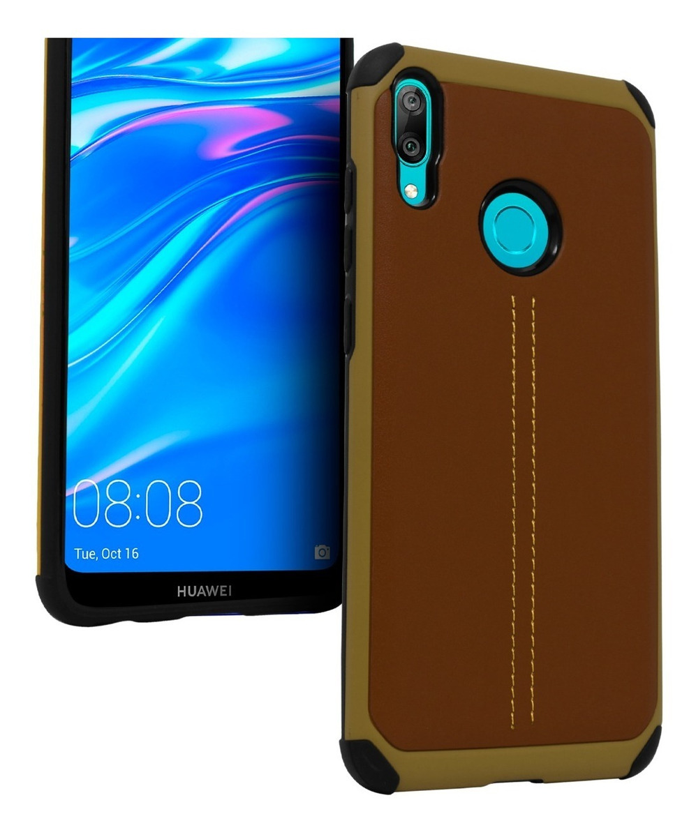 Funda Case TPU Tipo Piel Para Huawei Y7 / Y7 Prime 2019 State22