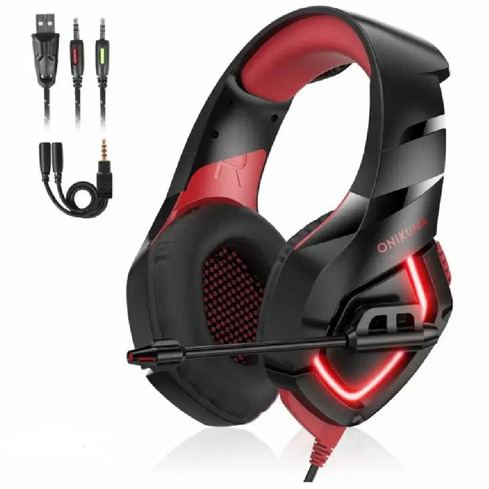Audífonos Onikuma K1 B (Rojo)