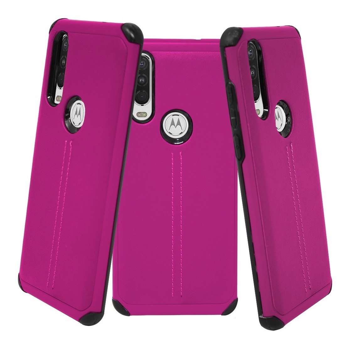 Funda Case TPU Tipo Piel Para Moto One Action Xt2013-3 State22