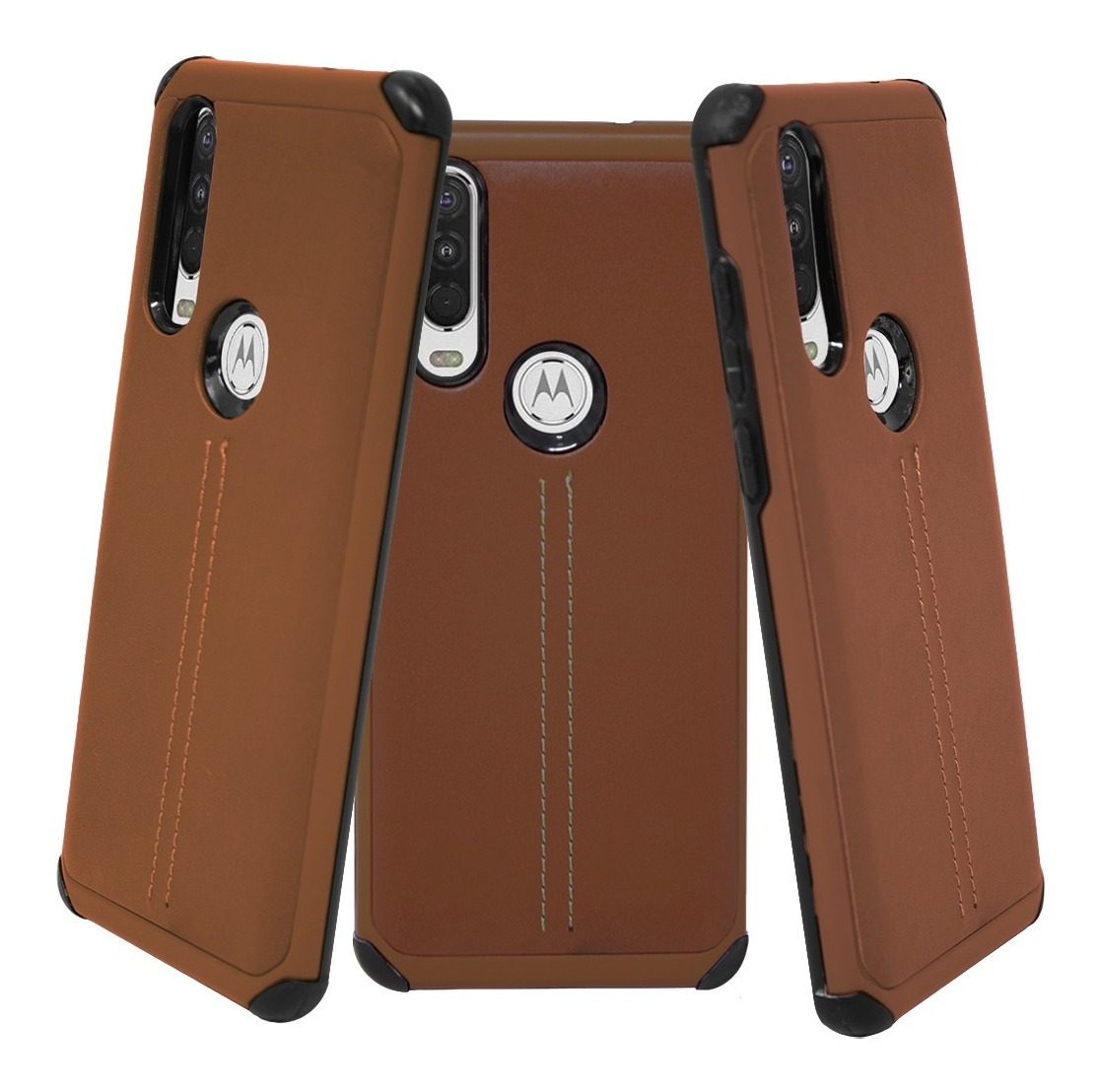 Funda Case TPU Tipo Piel Para Moto One Action Xt2013-3 State22