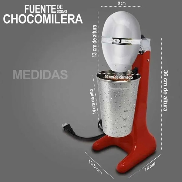 MEZCLADORA DE BEBIDA DRINKMASTER ROJA