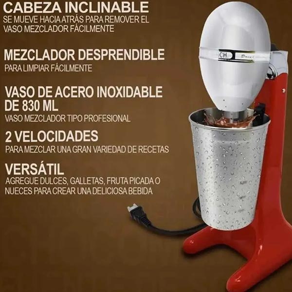 MEZCLADORA DE BEBIDA DRINKMASTER ROJA