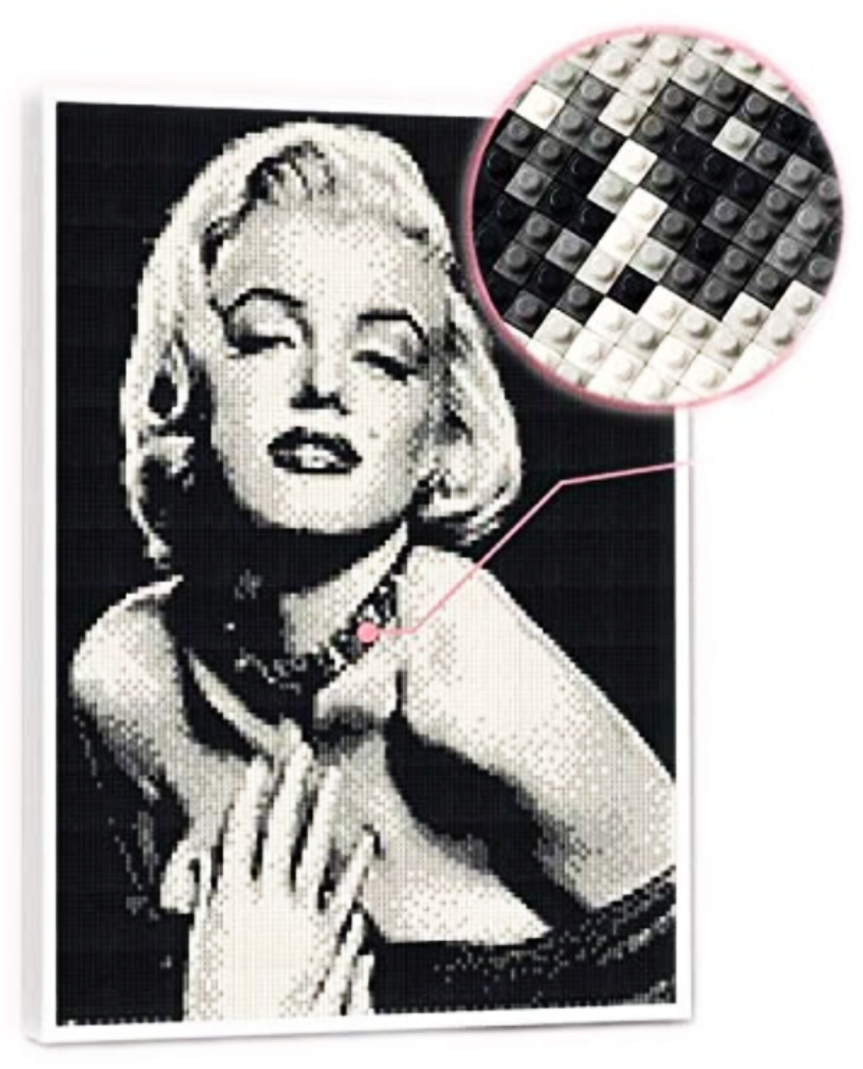 Retrato de mosaico de ladrillos personalizados PIXART Kit de arte 