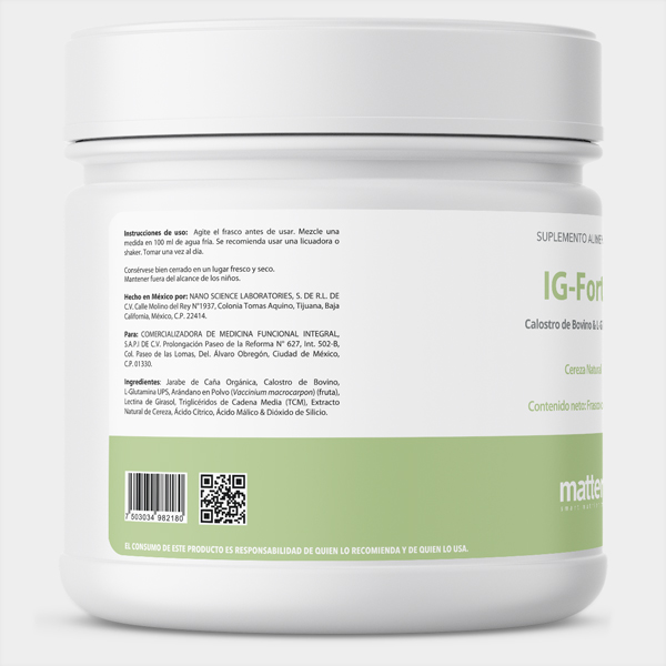 Calostro de Bovino con vitamina en polvo 330 g IG-Forte