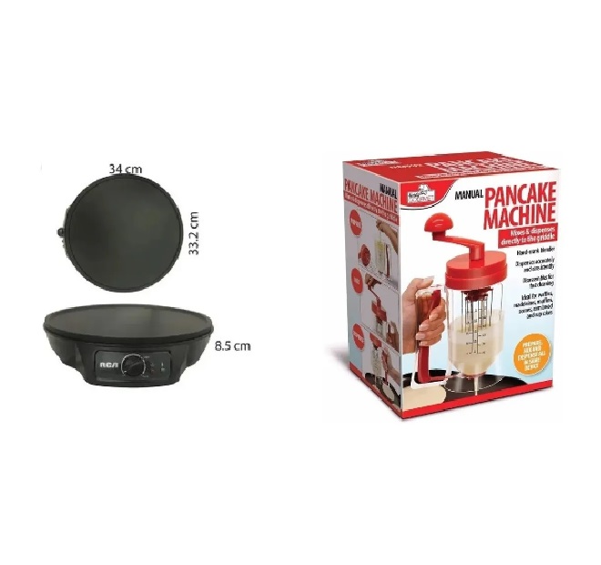 Crepera Rca + Maquina Mezclador Dispensador Manual