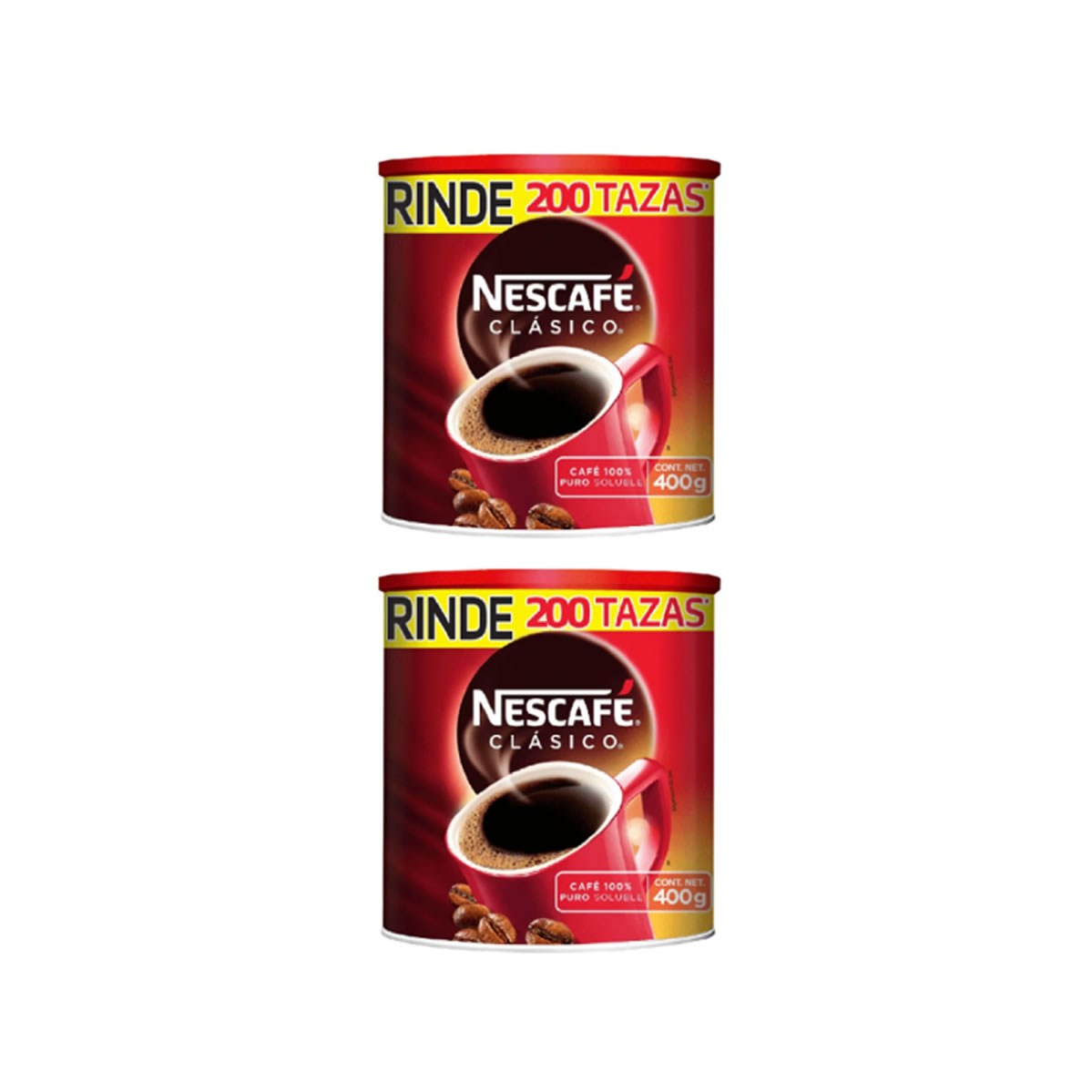 Nescafé Classic, Café Soluble Regular 2/400g.