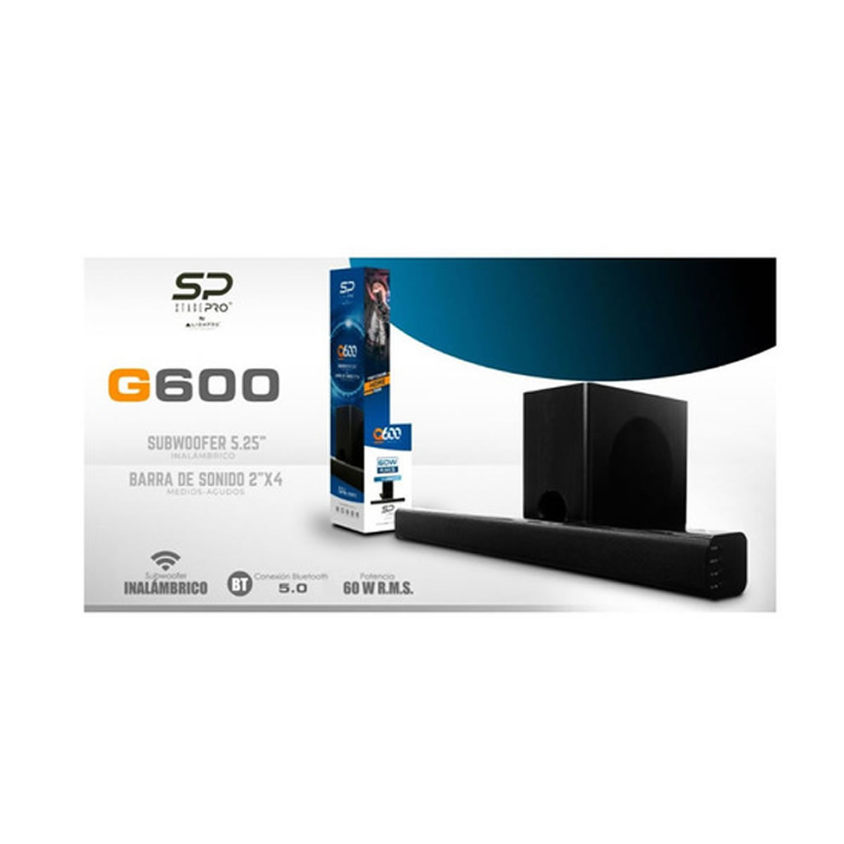 Barra de Sonido y Subwoofer 60 W Stage Pro by Alien Pro G600
