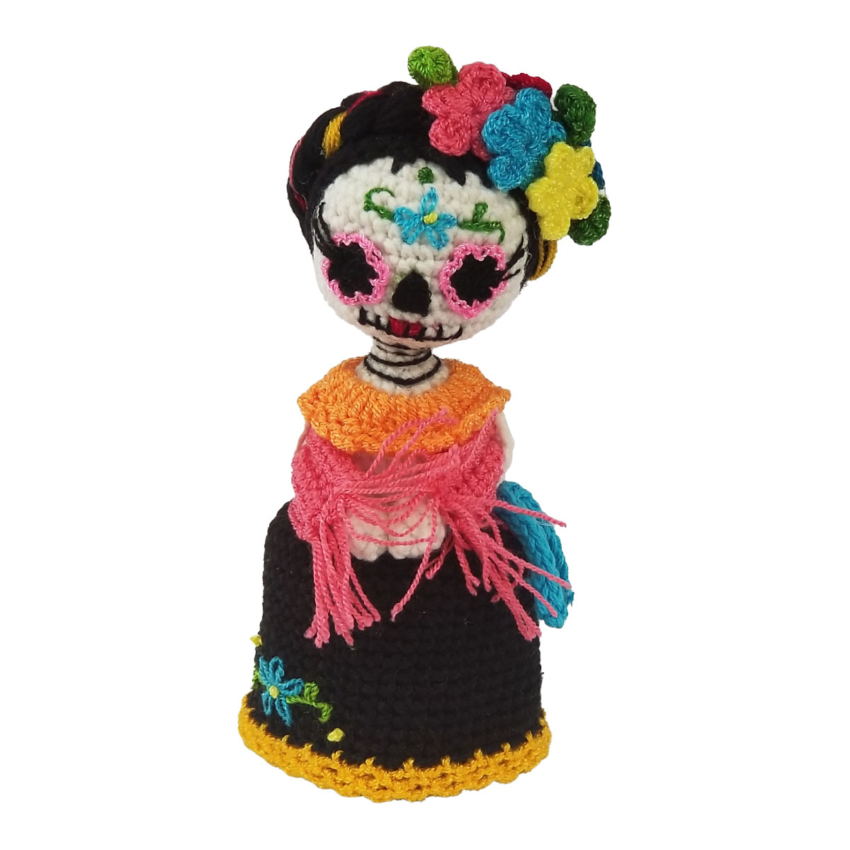 Muñeca Amigurumi Adorable Catrina 20 Cms