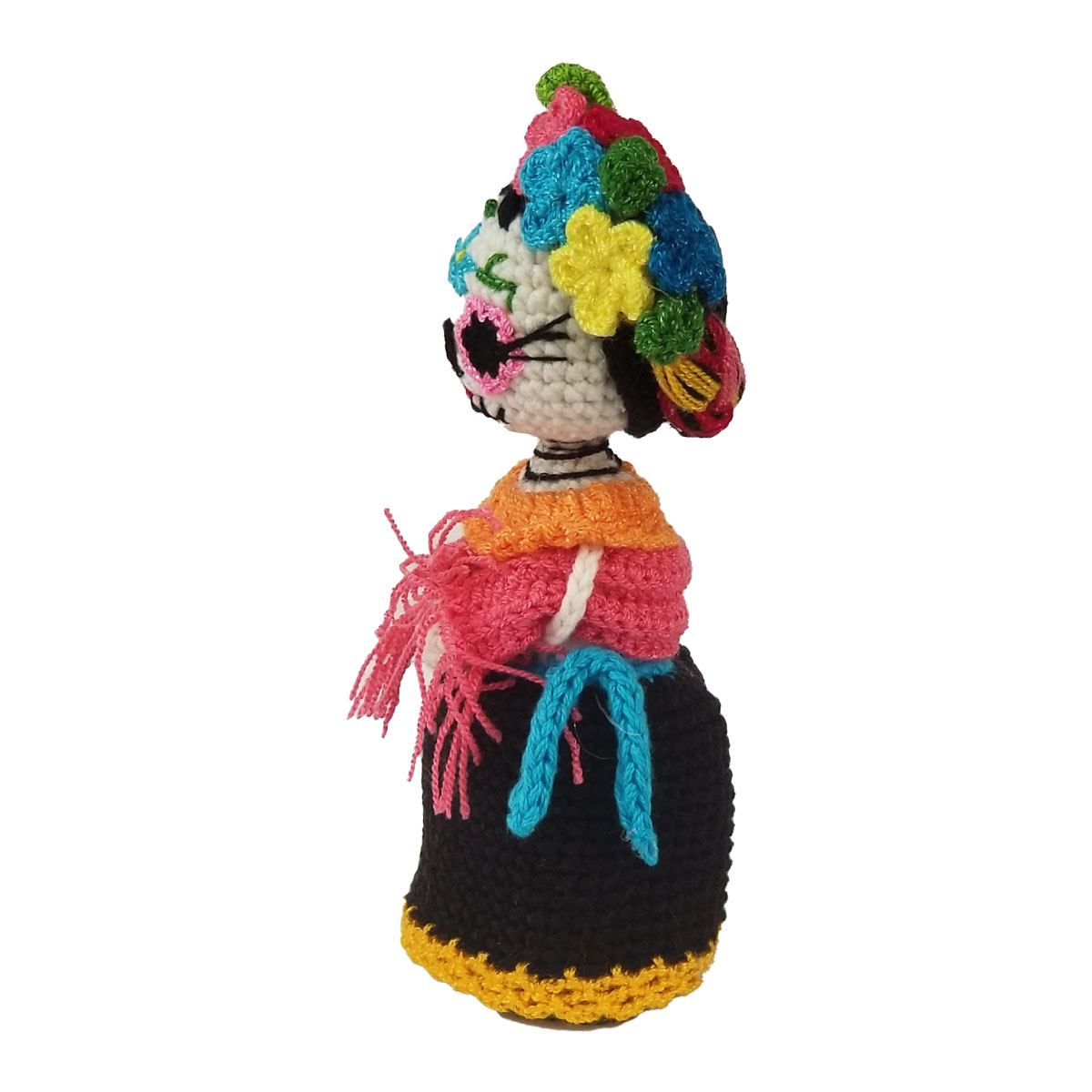 Muñeca Amigurumi Adorable Catrina 20 Cms
